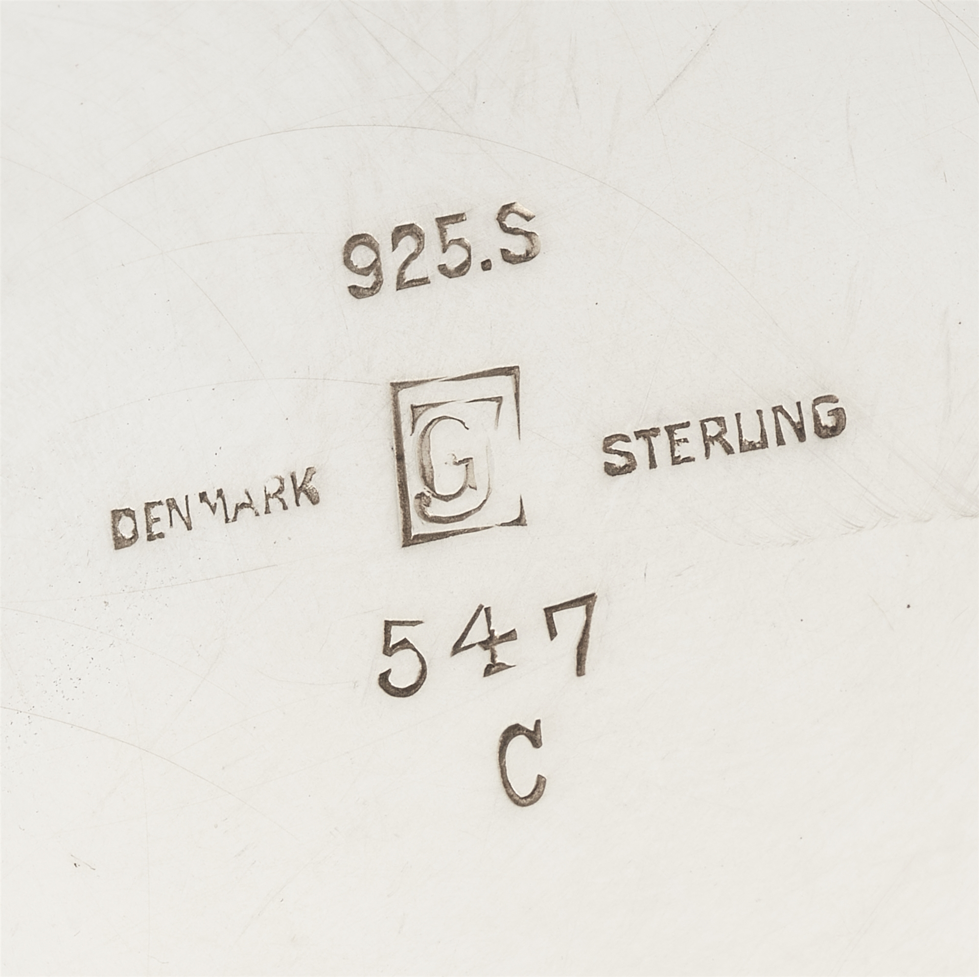 A Copenhagen silver dish and cover, model no. 547 - Image 2 of 2
