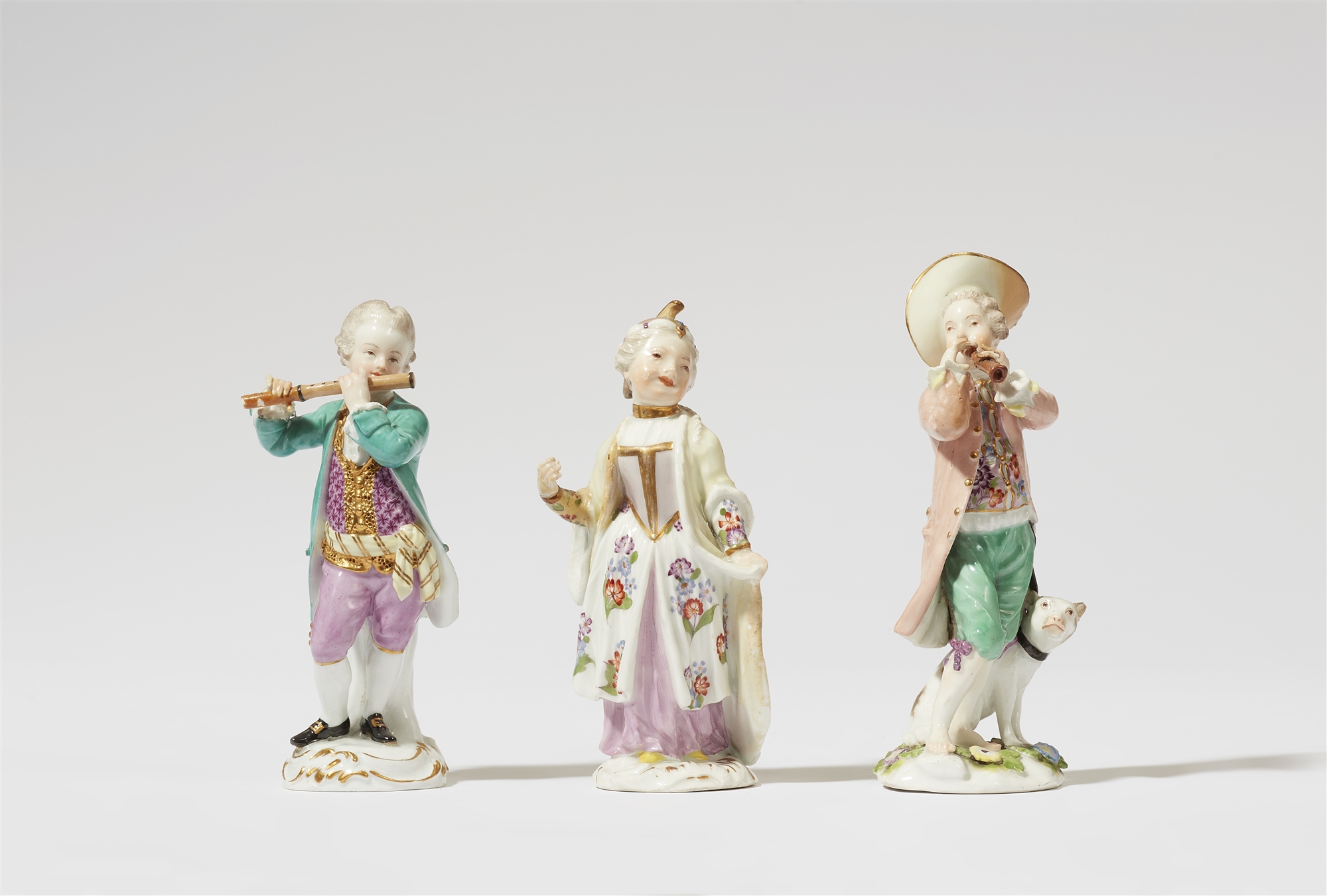A Meissen porcelain figure of a boy with a flute - Image 3 of 3
