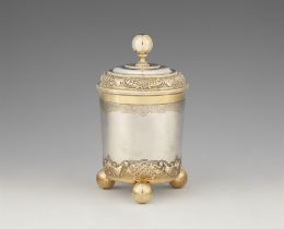 A large Augsburg parcel gilt silver beaker