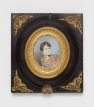 A French portrait miniature of Lucien Murat Prince of Naples as a boy
