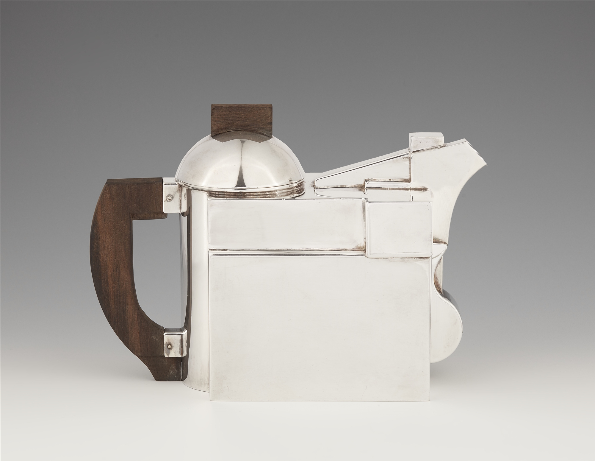 A Constructivist silver teapot - Image 2 of 4