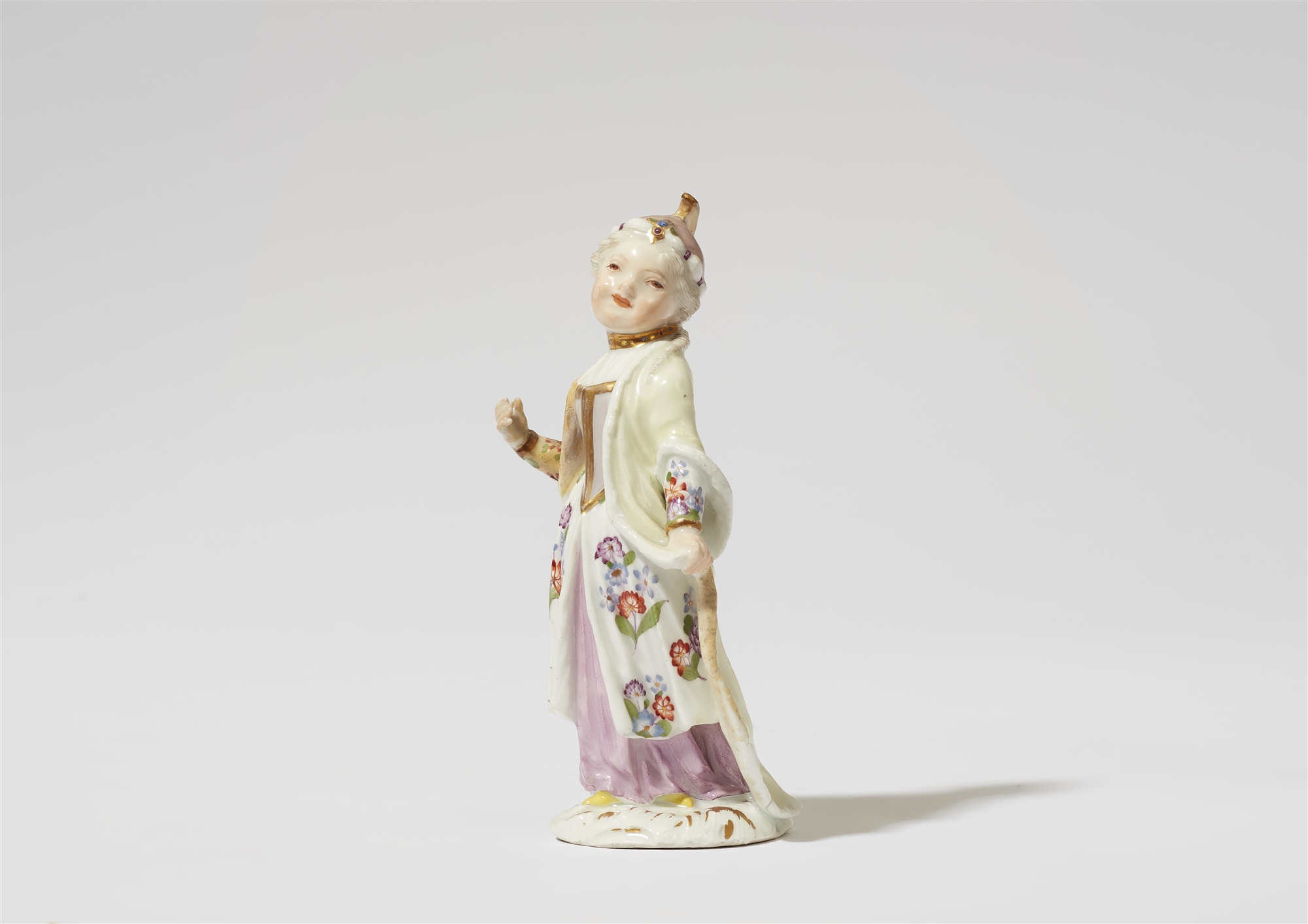 A Meissen porcelain figure of a girl in Turkish costume