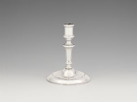 A Dresden silver candlestick made for Friedrich August II of Saxony