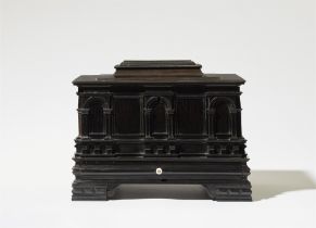 A Renaissance style ebony casket
