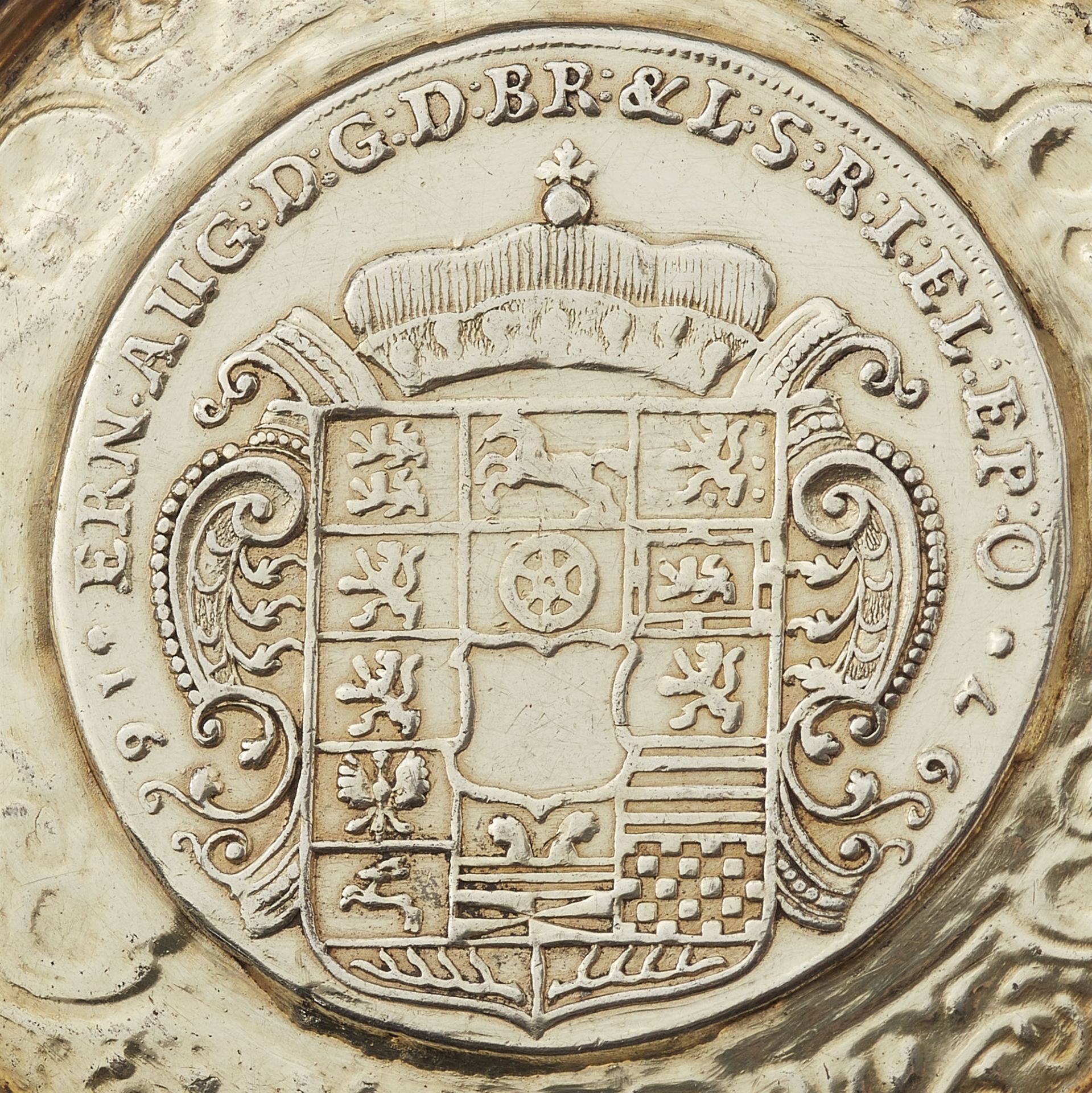 A Stettin silver gilt coin set beaker - Image 8 of 8