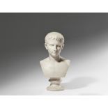 A Roman marble bust of the young Octavian