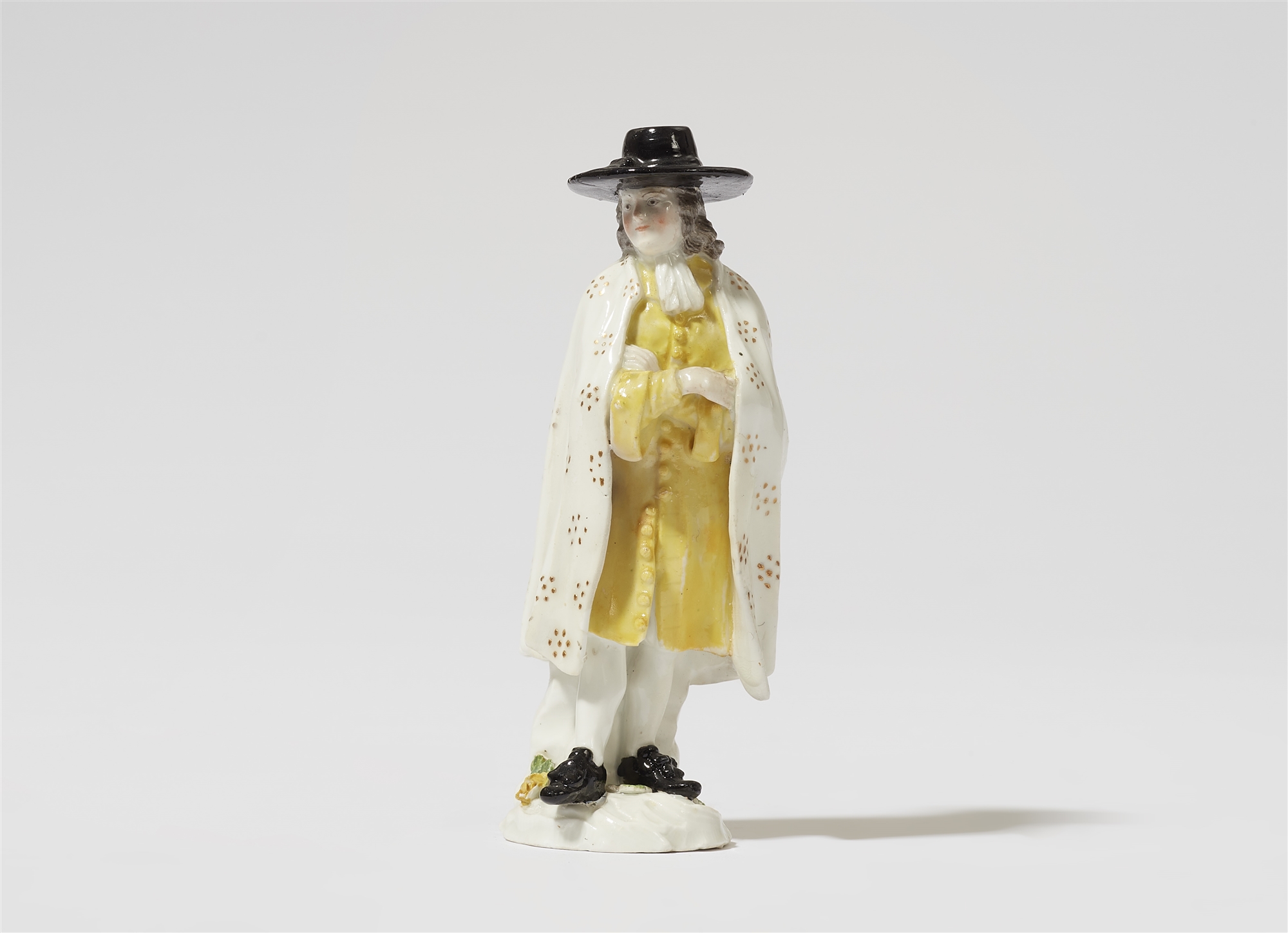 A Meissen porcelain figure of John the Quaker from the Cries of London series
