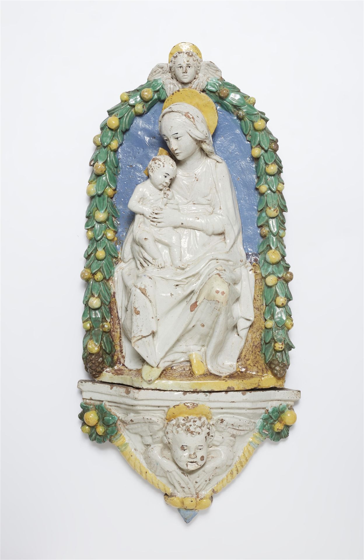 A Florentine terracotta relief of the Virgin and Child - Image 2 of 3