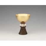 A Cologne parcel gilt silver communion chalice