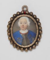 A portrait miniature of King Friedrich Wilhelm I of Prussia