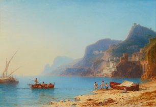 Carl Morgenstern, Ansicht von Villafranca (Villefranche-sur-Mer) bei Nizza