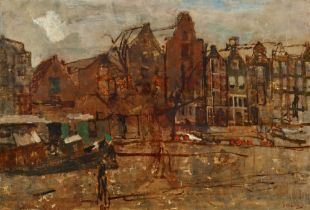 George Henrik Breitner, Blick auf De Nieuwe Teertuinen in Amsterdam