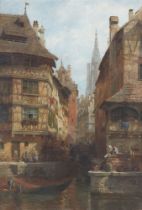 Karl Weysser, Ansicht von Straßburg mit Blick auf das Münster