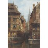 Karl Weysser, Ansicht von Straßburg mit Blick auf das Münster