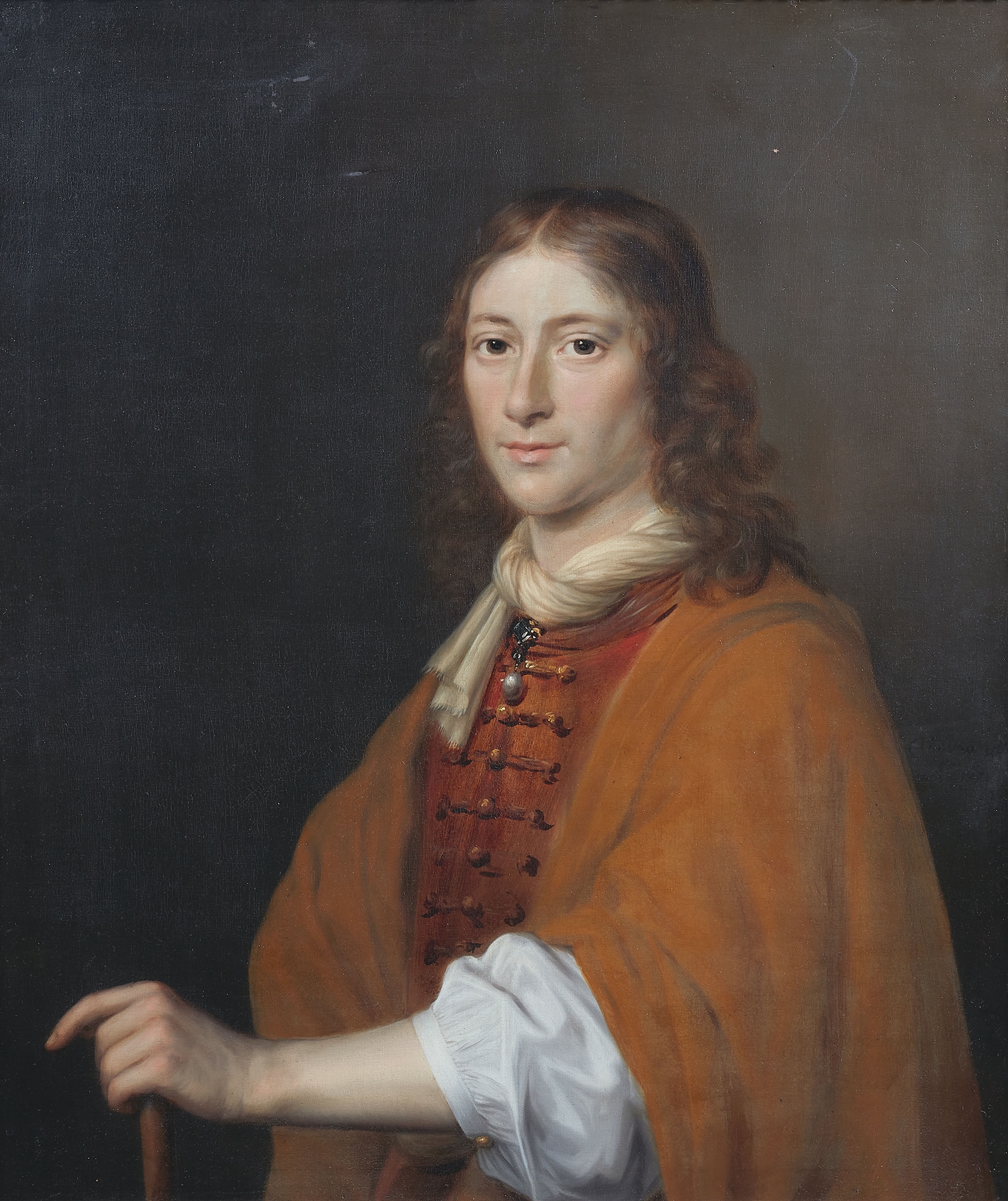 Cornelis Janson van Ceulen II, attributed to, Portrait of a young Man (Tronie)