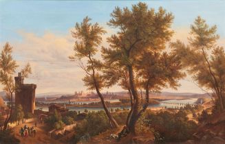 Anton Castell, Blick auf Avignon