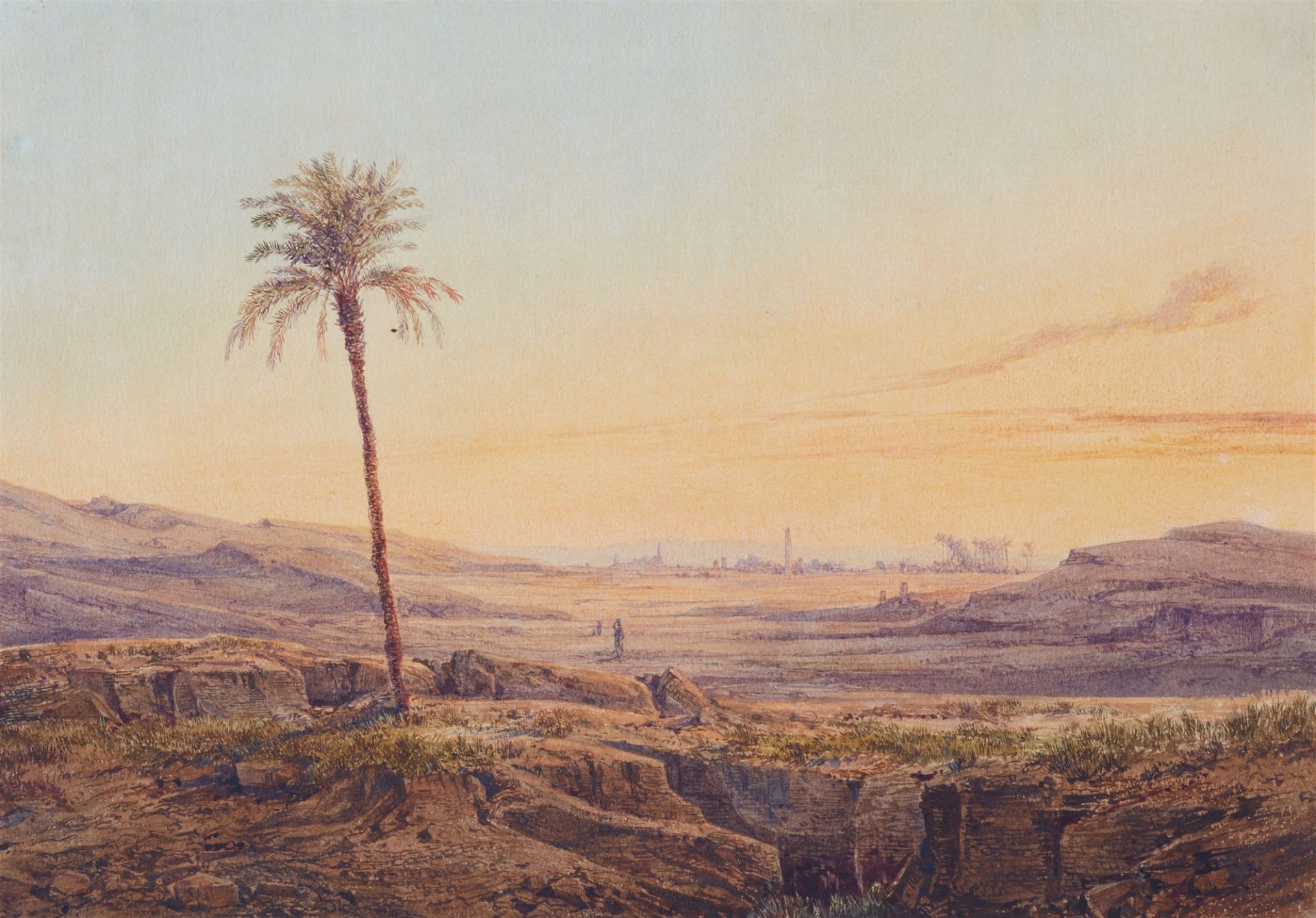 Friedrich Otto Georgi, Heliopolis bei Sonnenuntergang