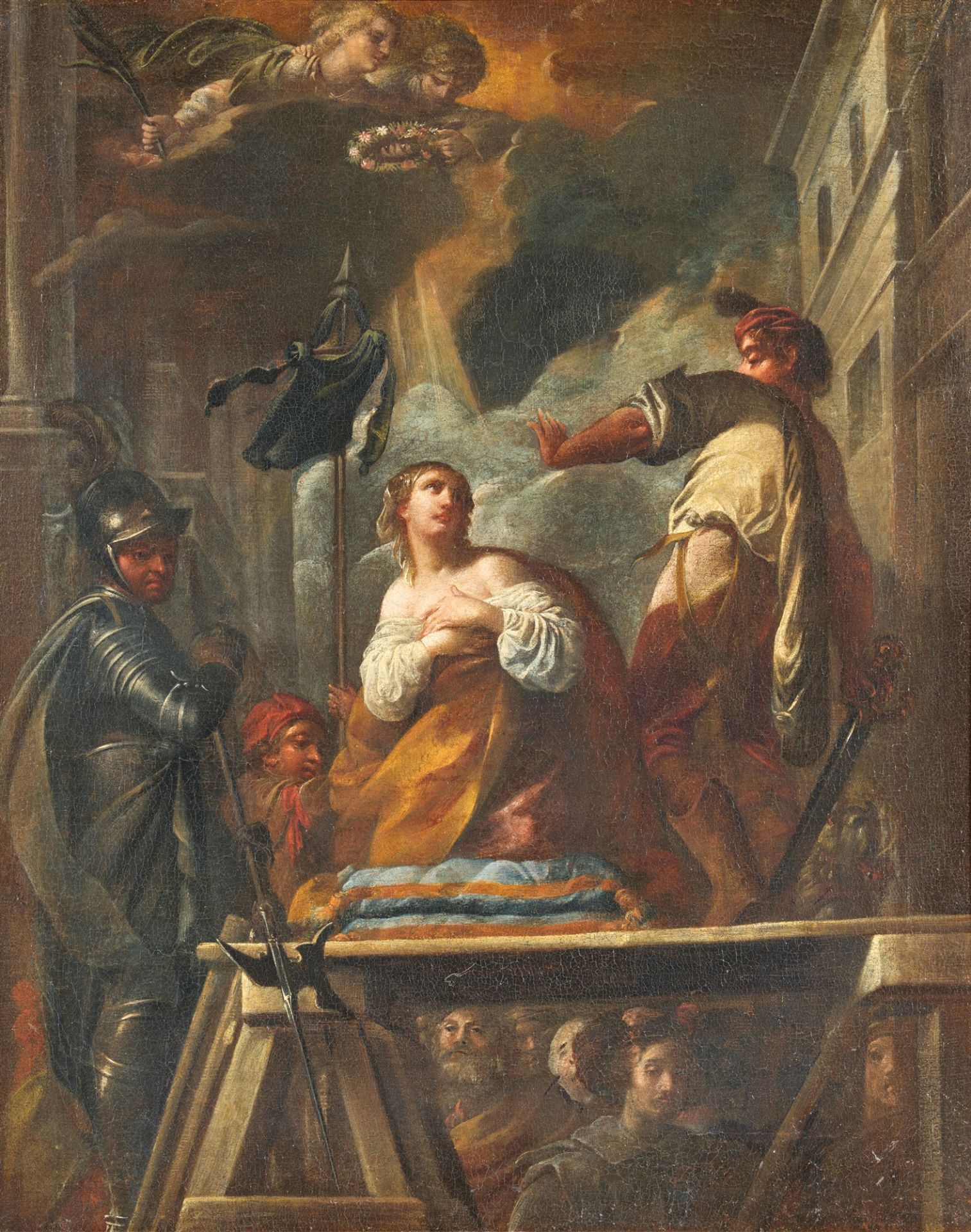 Venetian School 17th century, The Martyrdom of St. Cecilia - Image 2 of 2