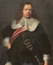 Bartholomeus van der Helst, Werkstatt, Bildnis eines Mannes mit rosa Schärpe und Degen