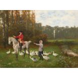 Hubert Salentin, The Horseman and the Goose Girl