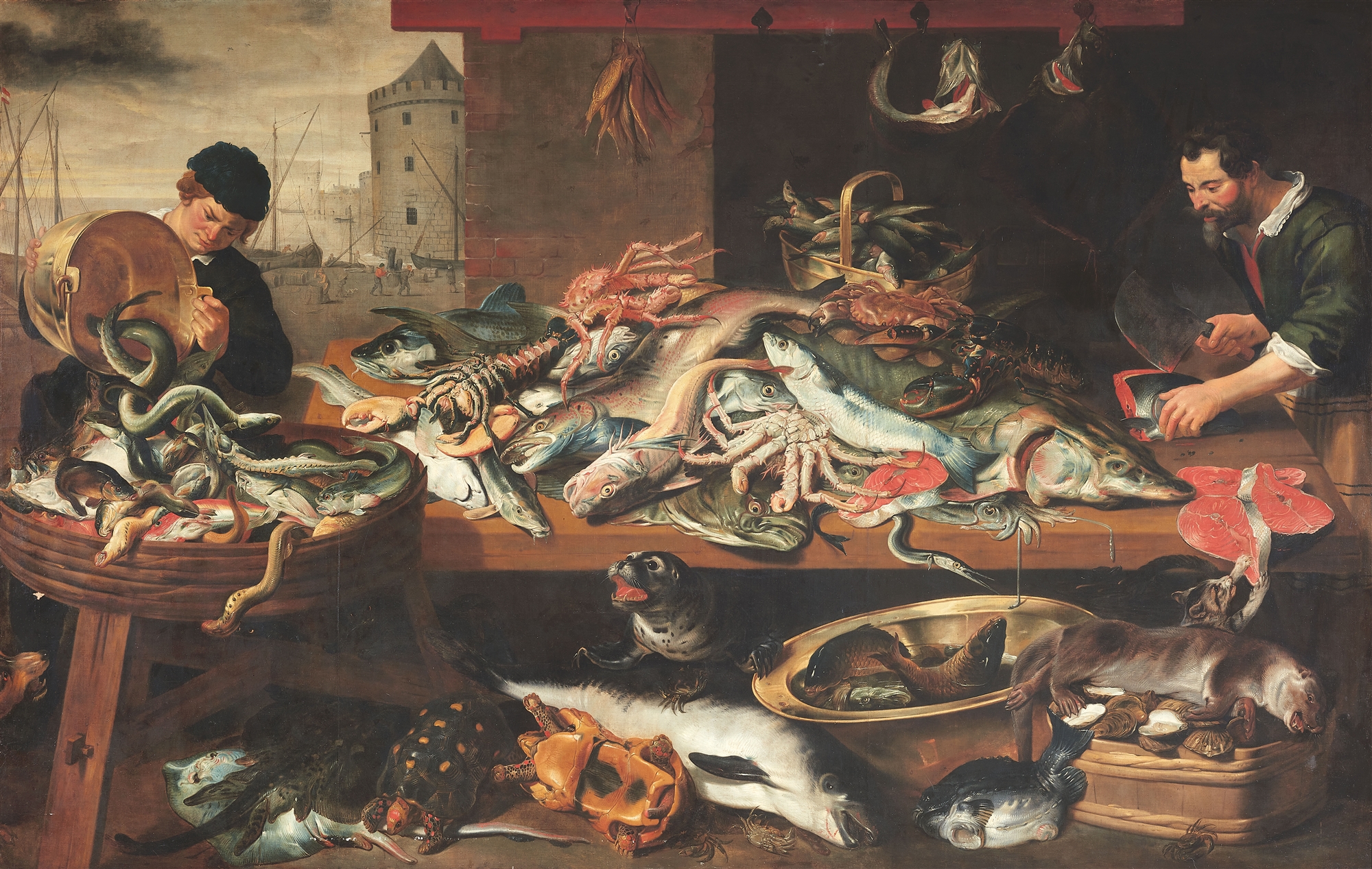 Frans Snyders, studio of, Fish Market