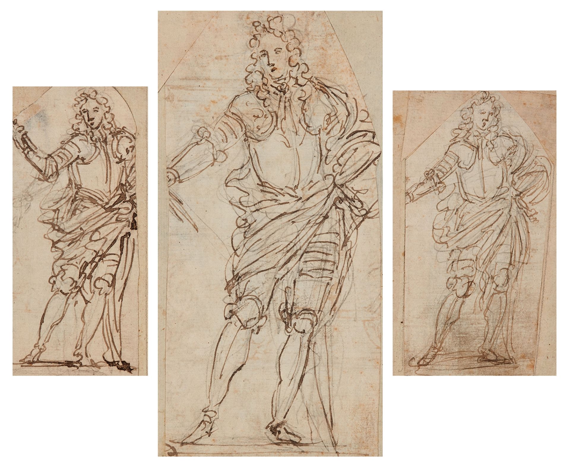 Giovanni Battista Foggini, Drei Studien für eine stehende Figur