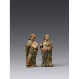 Four early 16th century Flemish Figures of Apostles