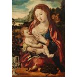 Master of the Parrot, The Virgin and Child in a Landscape