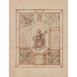 Genueser Meister des 17. Jahrhunderts, Studie für eine Deckendekoration