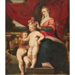 Justus van Egmont, zugeschrieben, Madonna mit Kind und Engel