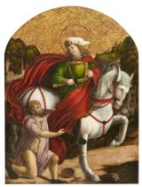 Meister der Donauschule um 1500, Der Heilige Martin und der Bettler