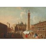 Venezianischer Meister um 1800, Der Markusplatz in Venedig
