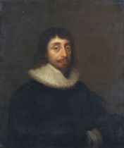Cornelius Jonson (Janssens) van Ceulen, zugeschrieben, Bildnis einer Mannes mit weißer Halskrause