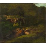 Gustave Courbet, Wooded Mountain Side