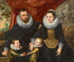 Flämischer Meister 17. Jahrhundert, Porträt einer Antwerpener Familie