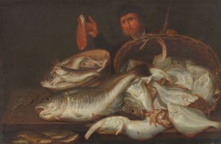 Pieter van Schaeyenborgh, Stillleben mit Salzwasserfischen