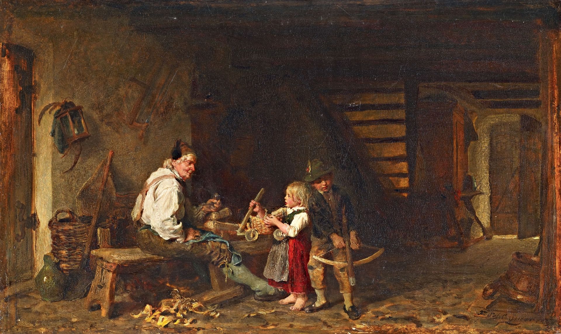 Felix Schlesinger, In the Carpenter's Workshop