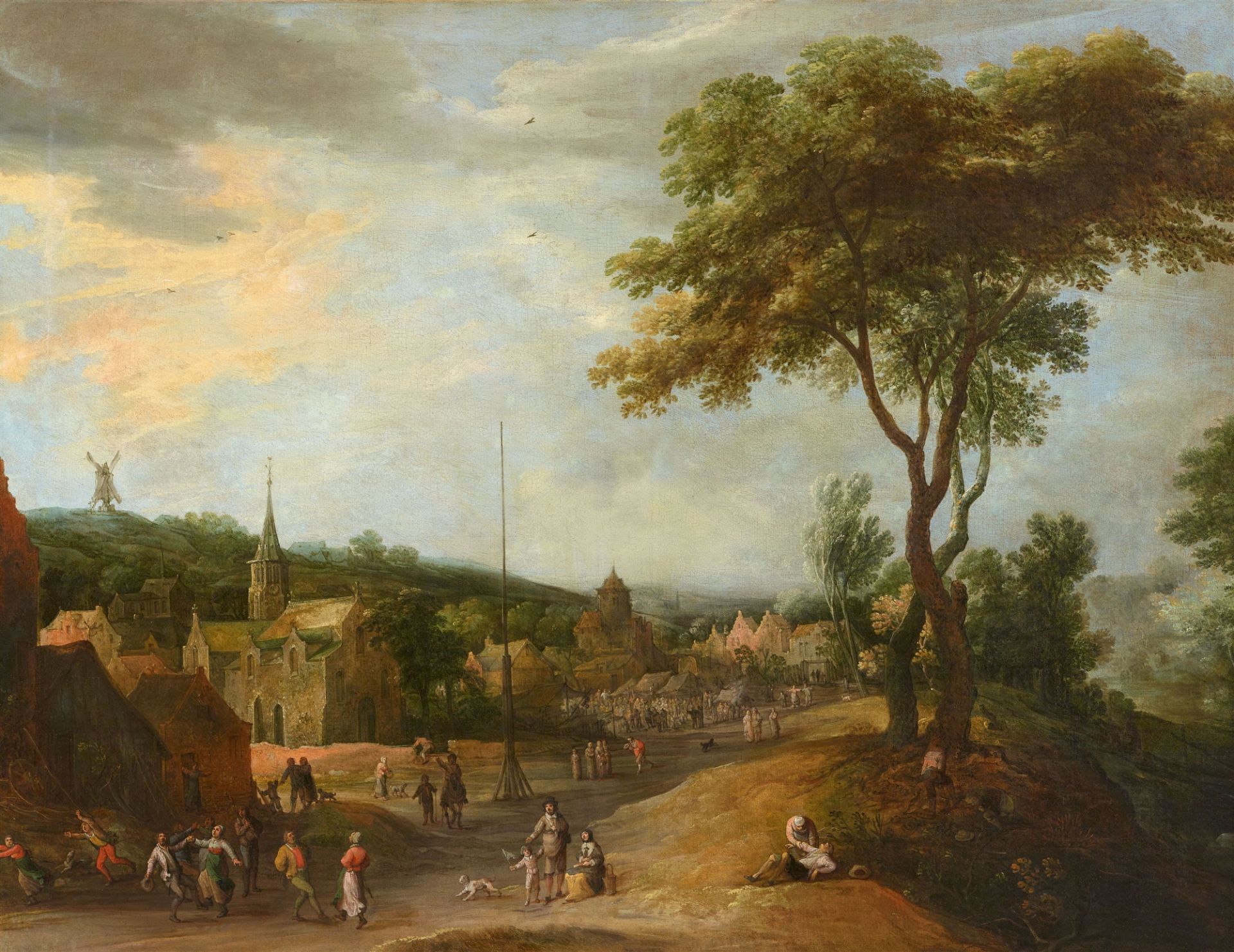 Frans de Momper, Kirmes in einem Dorf