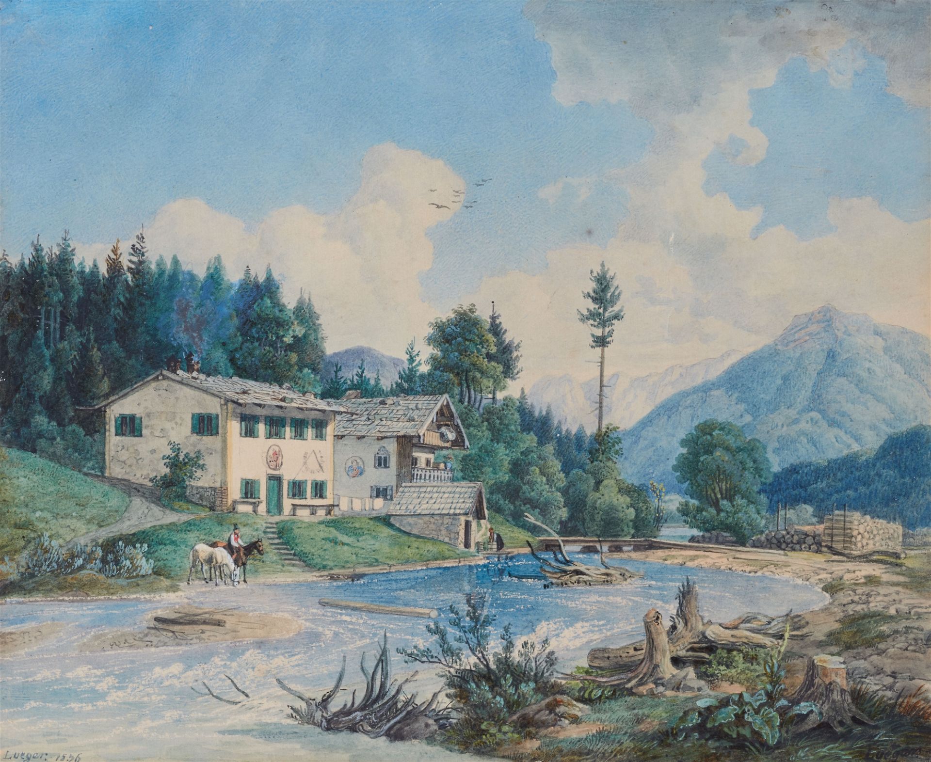 Michael Lueger, Das Wirtshaus zum Beck am Brunnenbach in der Jachenau