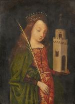 Deutscher Meister des frühen 16. Jahrhunderts, Heilige Barbara