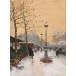 Luigi Loir, Marché aux fleurs sous la neige