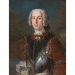 Französischer Meister des 18. Jahrhunderts, Porträt eines Mannes mit Rüstung