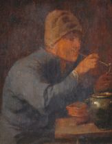 Adriaen Brouwer, zugeschrieben, Ein Raucher (Der Geschmackssinn)