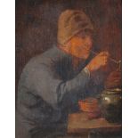 Adriaen Brouwer, attributed to, A Smoker (The Sense of Taste)