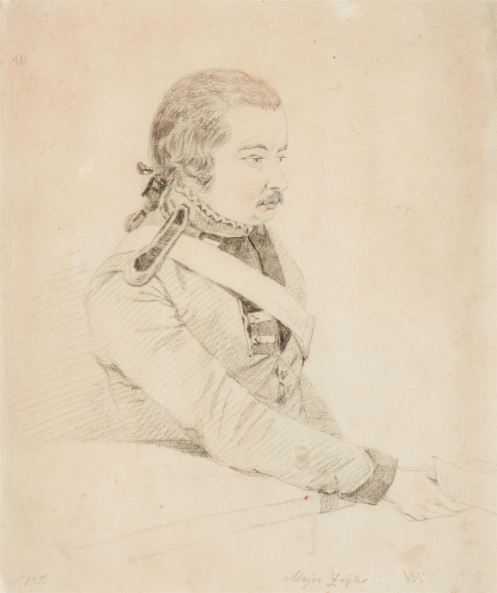 Wilhelm Alexander von Kobell, Portrait of Major Ziegler