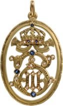 Royal Cypher of King Boris III Pendant