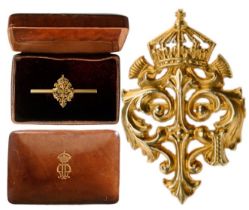 Royal Cypher of Tsar Ferdinand I Brooch