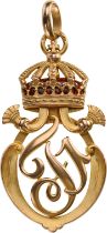 Royal Cypher of Tsar Ferdinand I Pendant