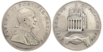 Paul VI (1963 - 1978) Medal for visit to Geneva 1969