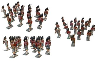 SET OF 18 LEAD TOY SCOTTISH INFANTRY SOLDIERS
